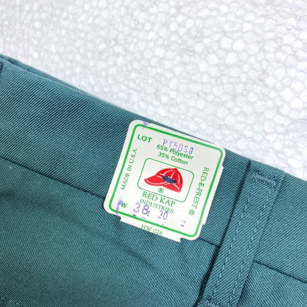  dead stock 80\'s 90\'s USA made Red Kap RED KAP PT50 work pants green (38×30)sko- Bill 80 period 90 period America made Old 