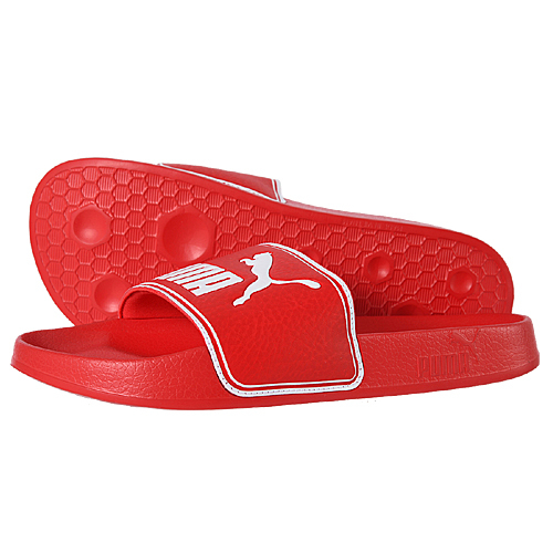  новый товар PUMA Puma LEADCAT Lead кошка HIGH RISK RED WHITE 23.0cm большой Logo сандалии душ красный красный обувь спортивные туфли 