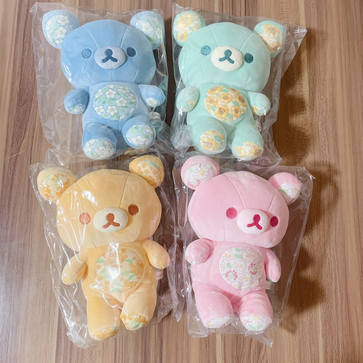 リラックマ あなたを想うふっくら ぬいぐるみ 4点セット リラックマ ぬいぐるみ あなたを想うふっくらぬいぐるみ 4点