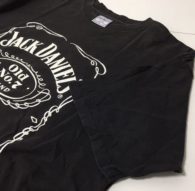希少 良好 USA製 JACK DANIEL'S ジャックダニエル ロゴ TシャツL ALL