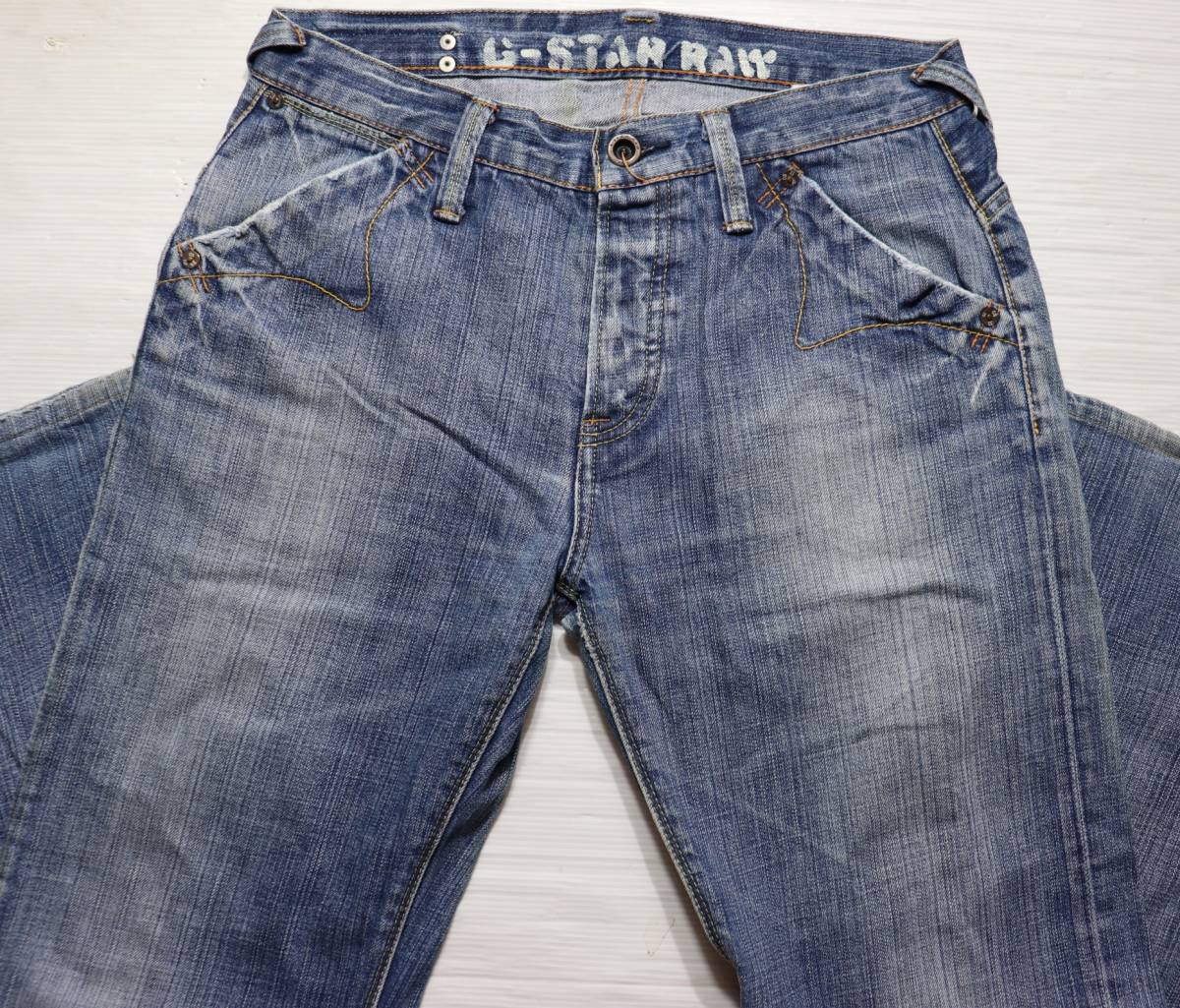 ♂ G-STAR ▲ローライズ▲USED加工W３１_画像2