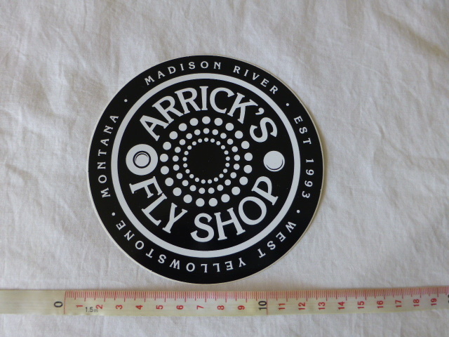 ARRIC'S FLY SHOP ステッカー FLY SHOP ARRIC'S MONTANA・MADISON RIVER WEST YELLOW STONE フライフィッシング_画像3