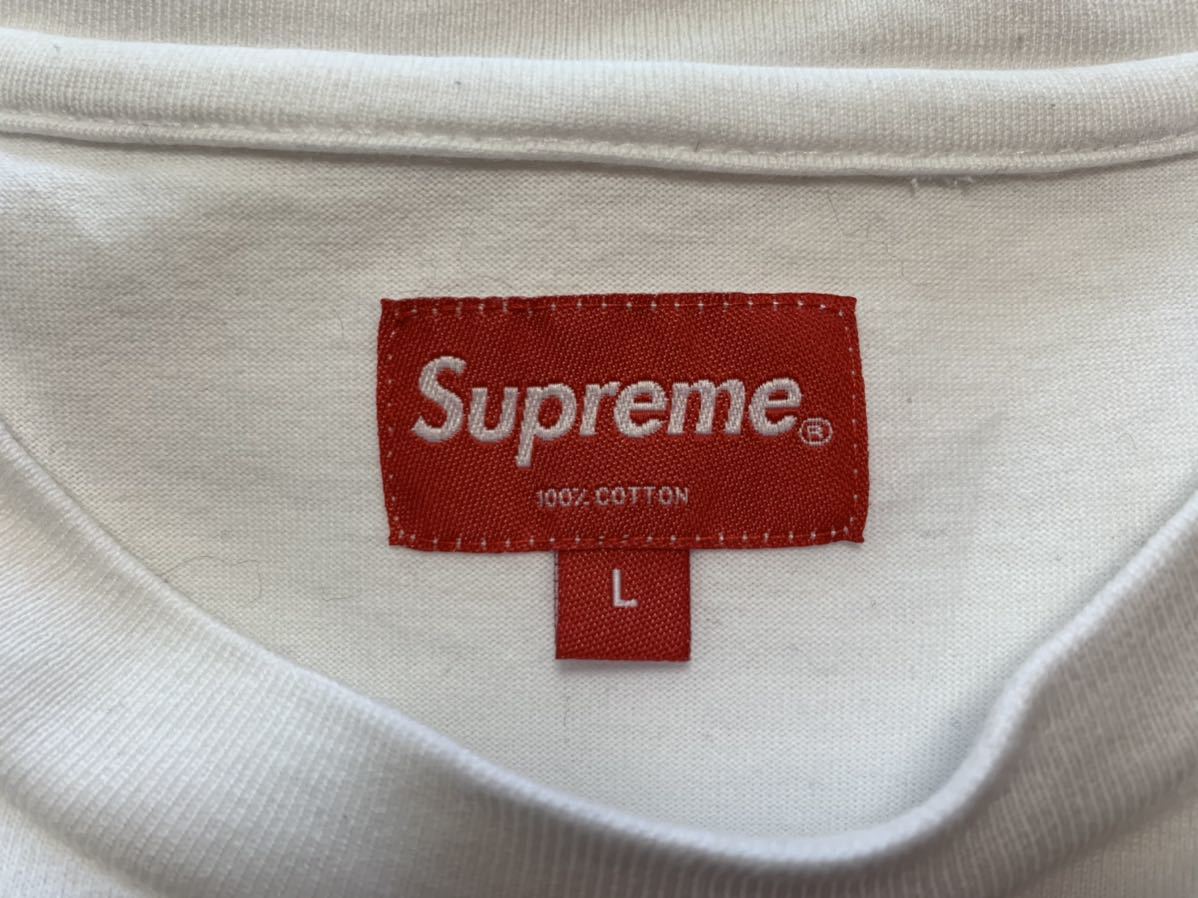 L Supreme Small Box Logo Tee White Large シュプリーム スモール ボックス ロゴ ボックスロゴ Tシャツ 半袖 ホワイト 白 中古