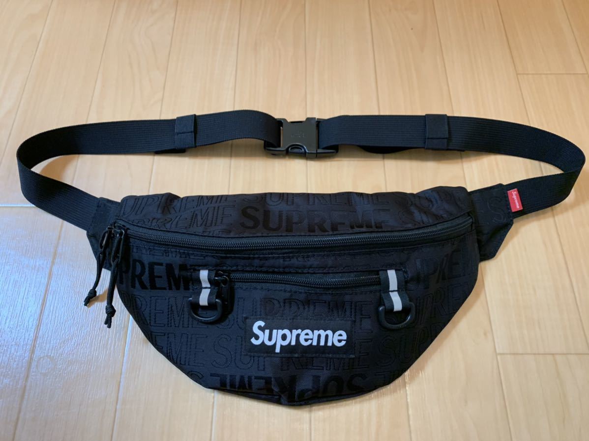 Supreme Waist Bag Black 19SS シュプリーム ウエスト バッグ ウエストバッグ バック ウエストバック かばん ブラック 黒 中古2