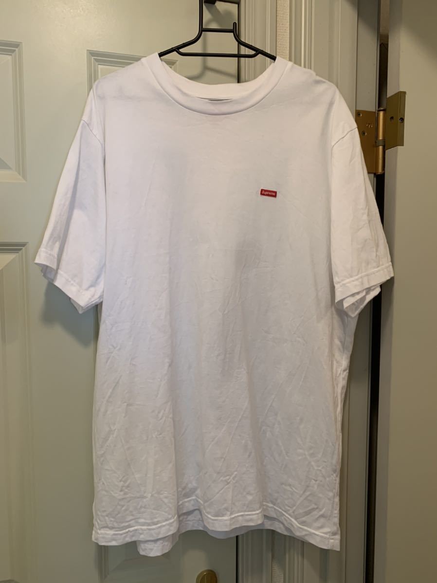 L Supreme Small Box Logo Tee White Large シュプリーム スモール ボックス ロゴ ボックスロゴ Tシャツ 半袖 ホワイト 白 中古_画像1