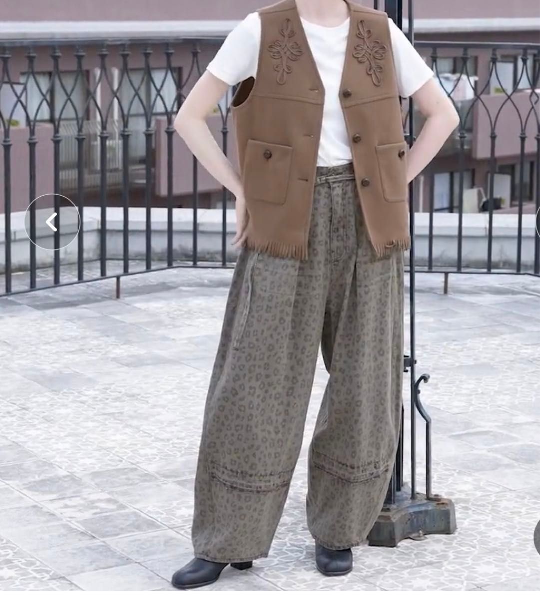 niko and リメイクバレルデニム レオパード Lサイズ 新品未使用タグ