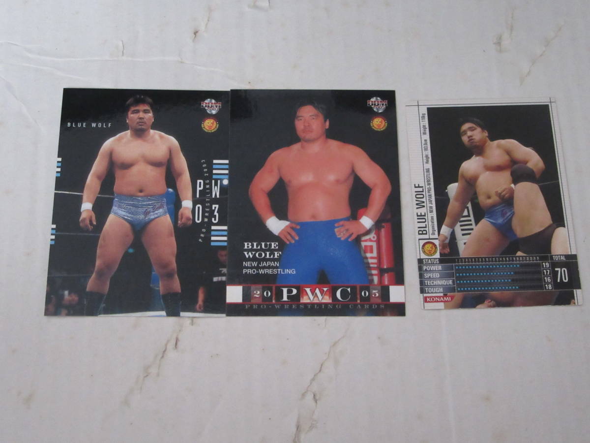 ブルーウルフ 3枚 プロレス_画像1