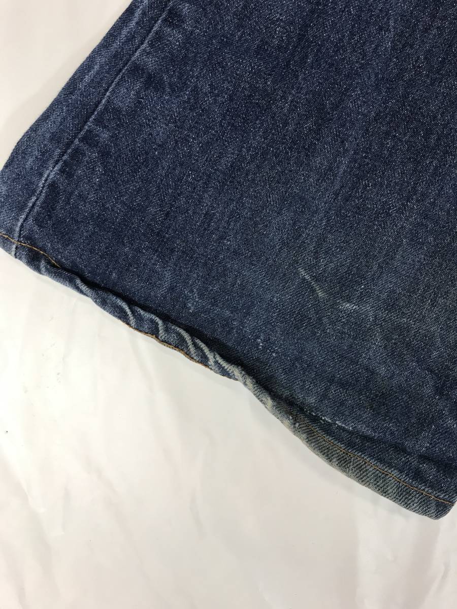 古着 899 W38 デニム パンツ ビンテージ 80 70 60 USA vintage リーバイス Levi's ジーンズ 646 オレンジ ダメージ ヒゲ _画像8