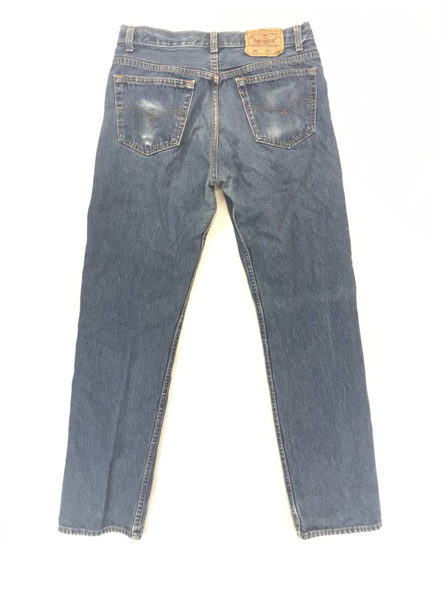 古着 930 W33 デニム パンツ ビンテージ 80 70 60 USA vintage リーバイス Levi's ジーンズ 501 ダメージ ヒゲ _画像6