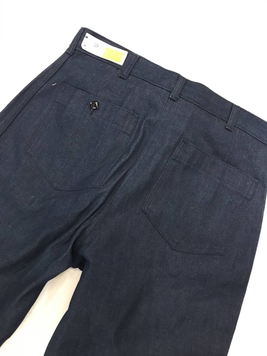 古着 1076 W32R デニム パンツ ビンテージ 80 70 60 USA vintage ジーンズ マリーン NAVY デッドストック 濃紺_画像6