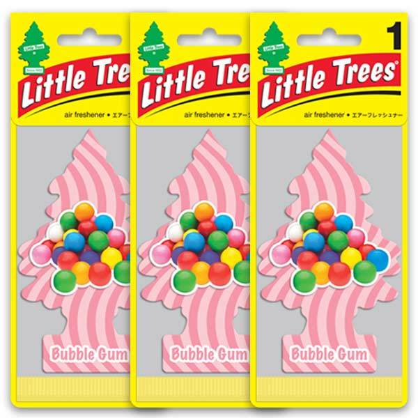 送料無料！Little Tree リトルツリー 3枚セット 「バブルガム」エアフレッシュナー 消臭 芳香剤 インテリア アメリカン雑貨 車_画像1