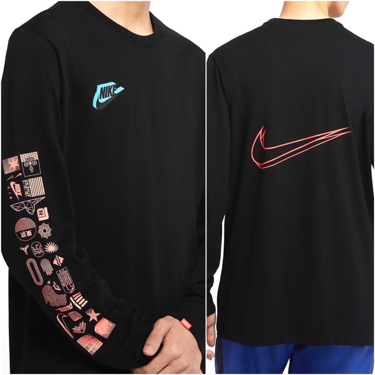 ナイキ ロンTシャツ ナイキ長袖Tシャツ 黒 新品