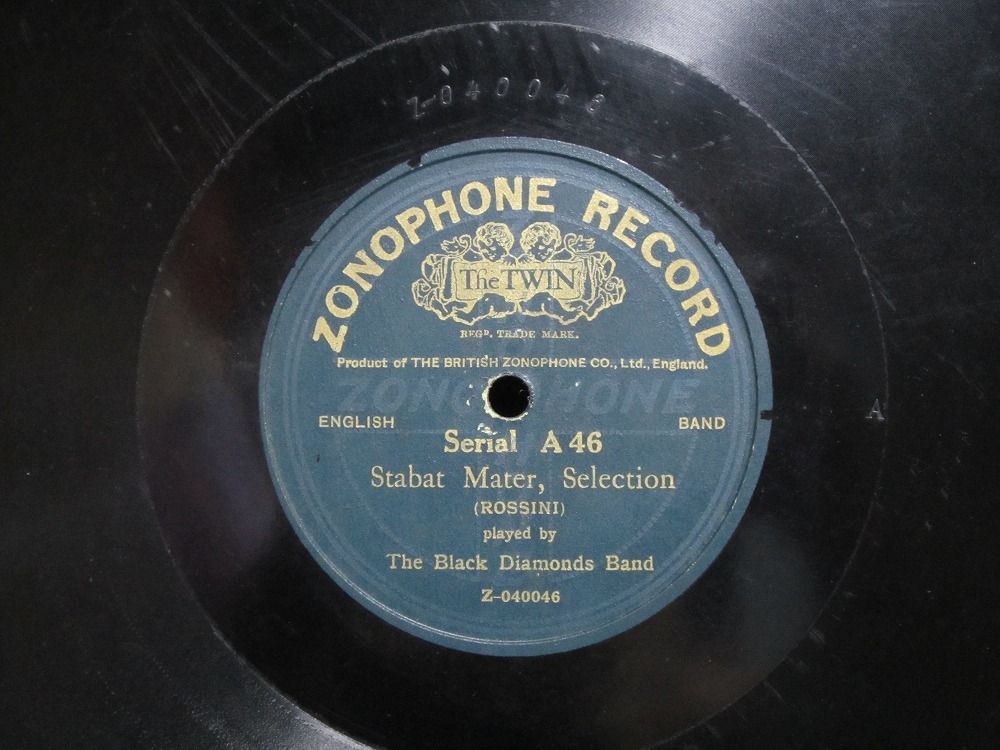 **SP record record The Black Diamonds Band Gloria from Mozart\'s gramophone for secondhand goods **[656]