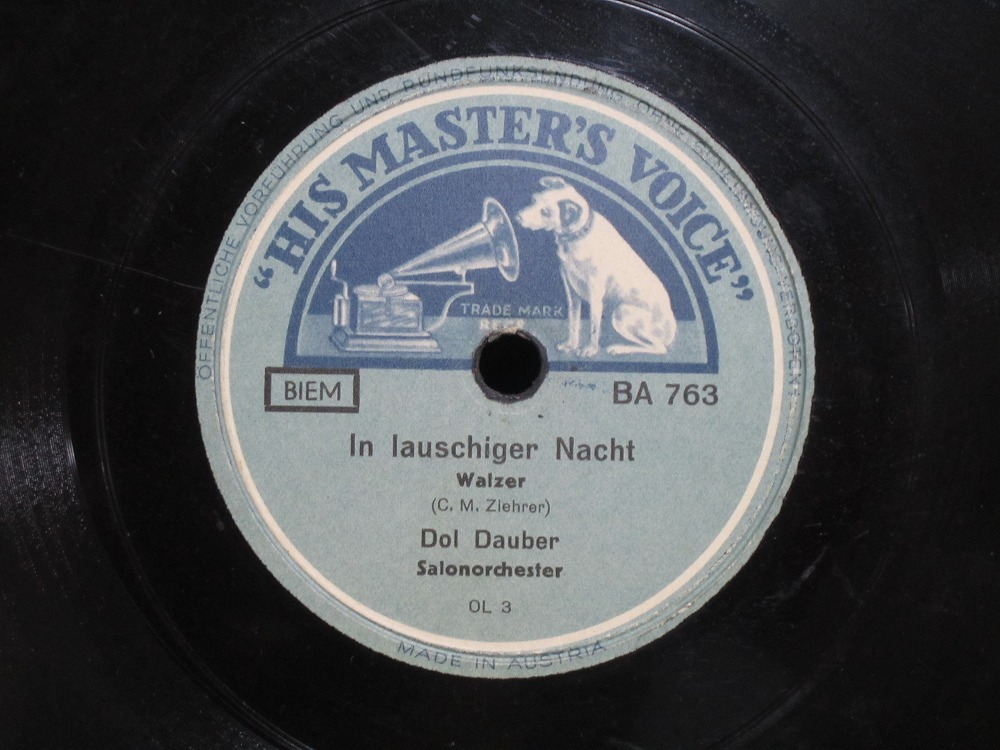**SP запись запись Dol Dauber In Iauschiger Nacht Herkulesbad патефон для б/у товар **[721]
