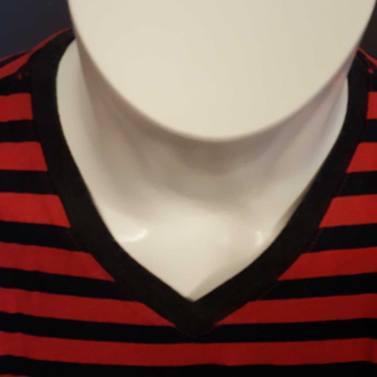 ★【美品】AMERICAN RAG CIE 半袖Tシャツ　ボーダー　赤　黒　トップス　XL_画像2