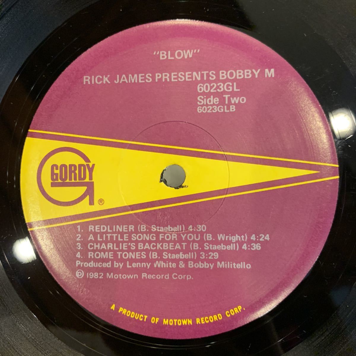 RICK JAMES PRESENTS BOBBY M/BLOW中古レコード_画像3