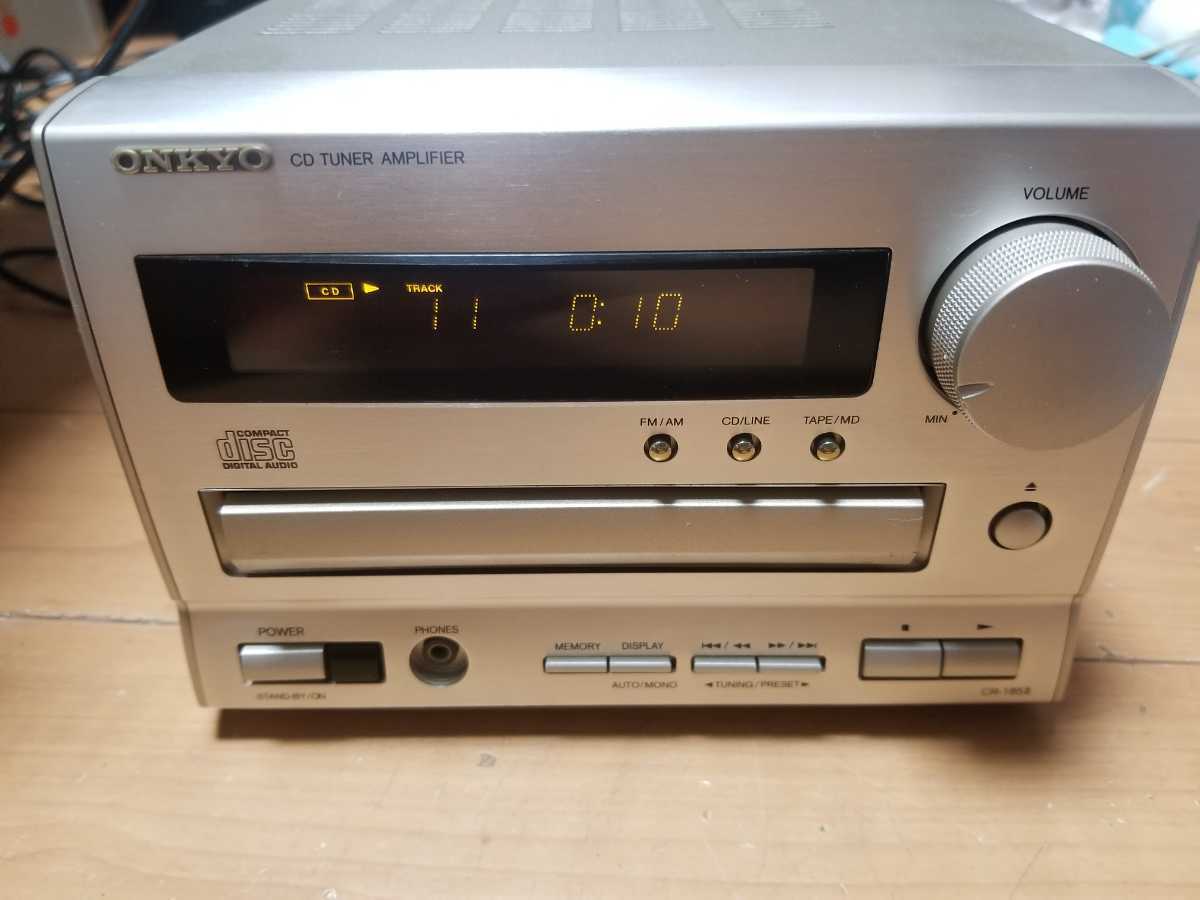 ONKYO CR-185Ⅱ CDコンポ リモコン付_画像1