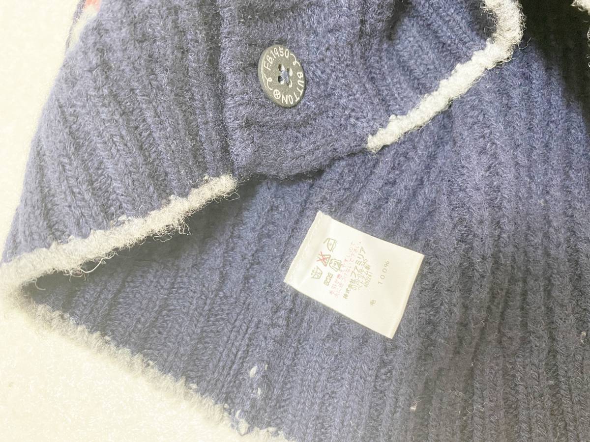  child 110 size : Familia [familiar] wool knitted / the best : navy blue 