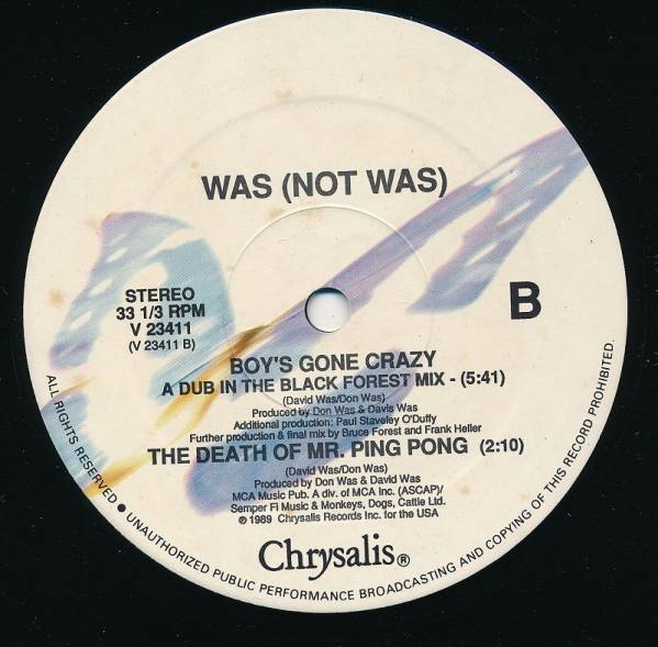 WAS(NOT WAS)/BOYS GONE CRAZY/US盤/中古12インチ!!0949_画像3