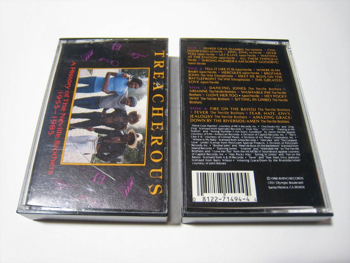Aucru Com カセットテープ The Neville Brothers Treacherous A History 1955 1985 Us版 2本組 ネヴィル ブラザーズ