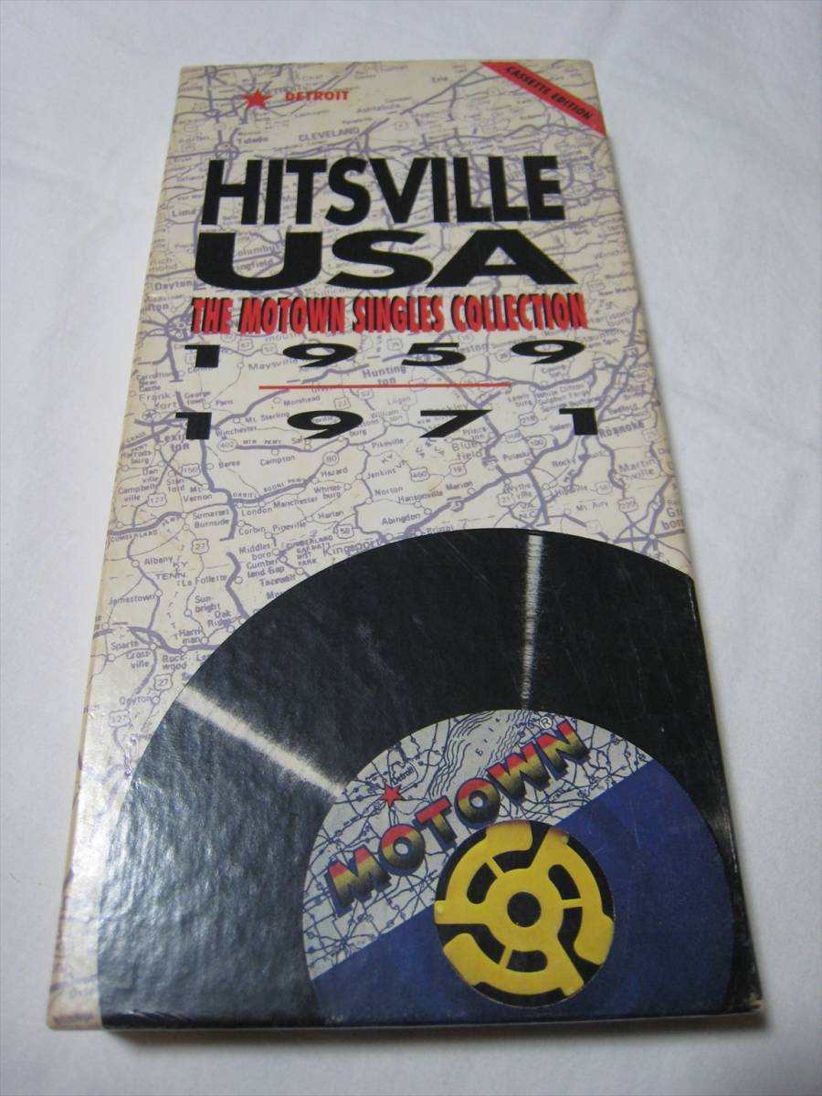 【カセットテープ】 V.A. / HITSVILLE USA THE MOTOWN SINGLES COLLECTION 1959-1971 US版 4本組ボックス_画像1