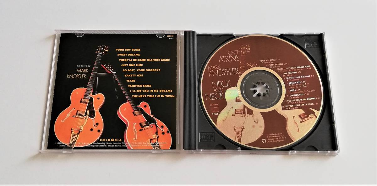 Chet Atkins Mark Knopfler / Neck & Neck 輸入盤 クリックポスト可 Dire Straits 関連_画像2