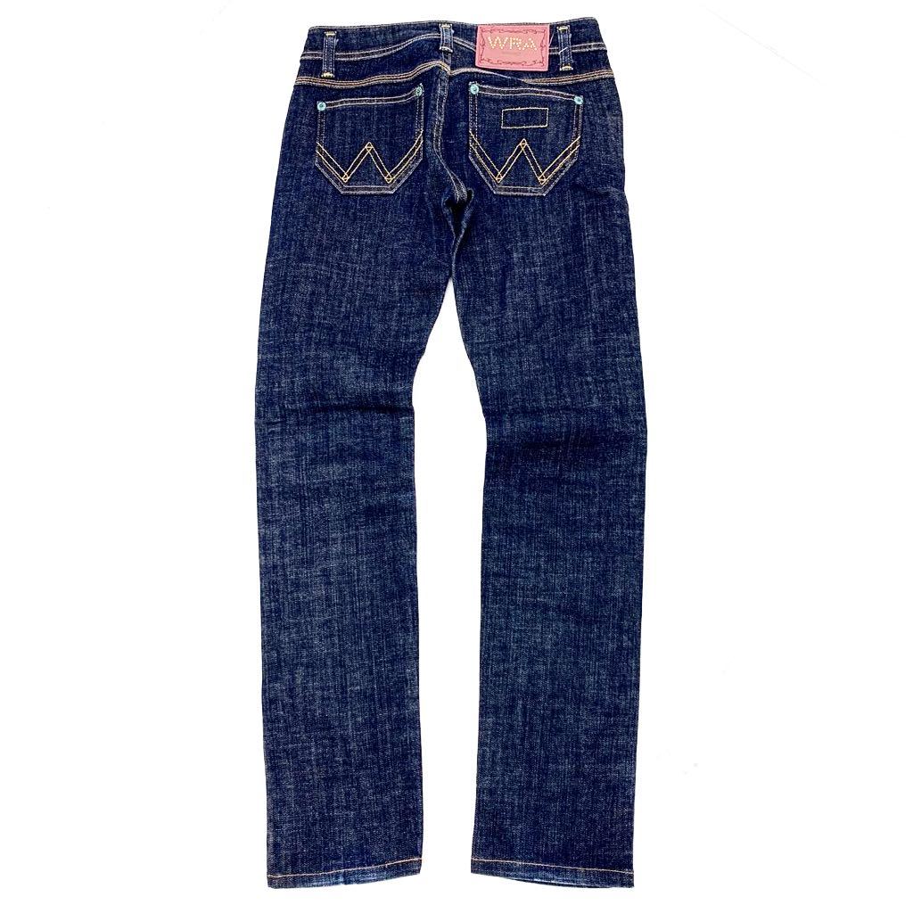 # Wrangler WRANGLER L05022 [ thin . Silhouette!][ color ... beautiful legs!] lady's skinny denim jeans W26#Ja372