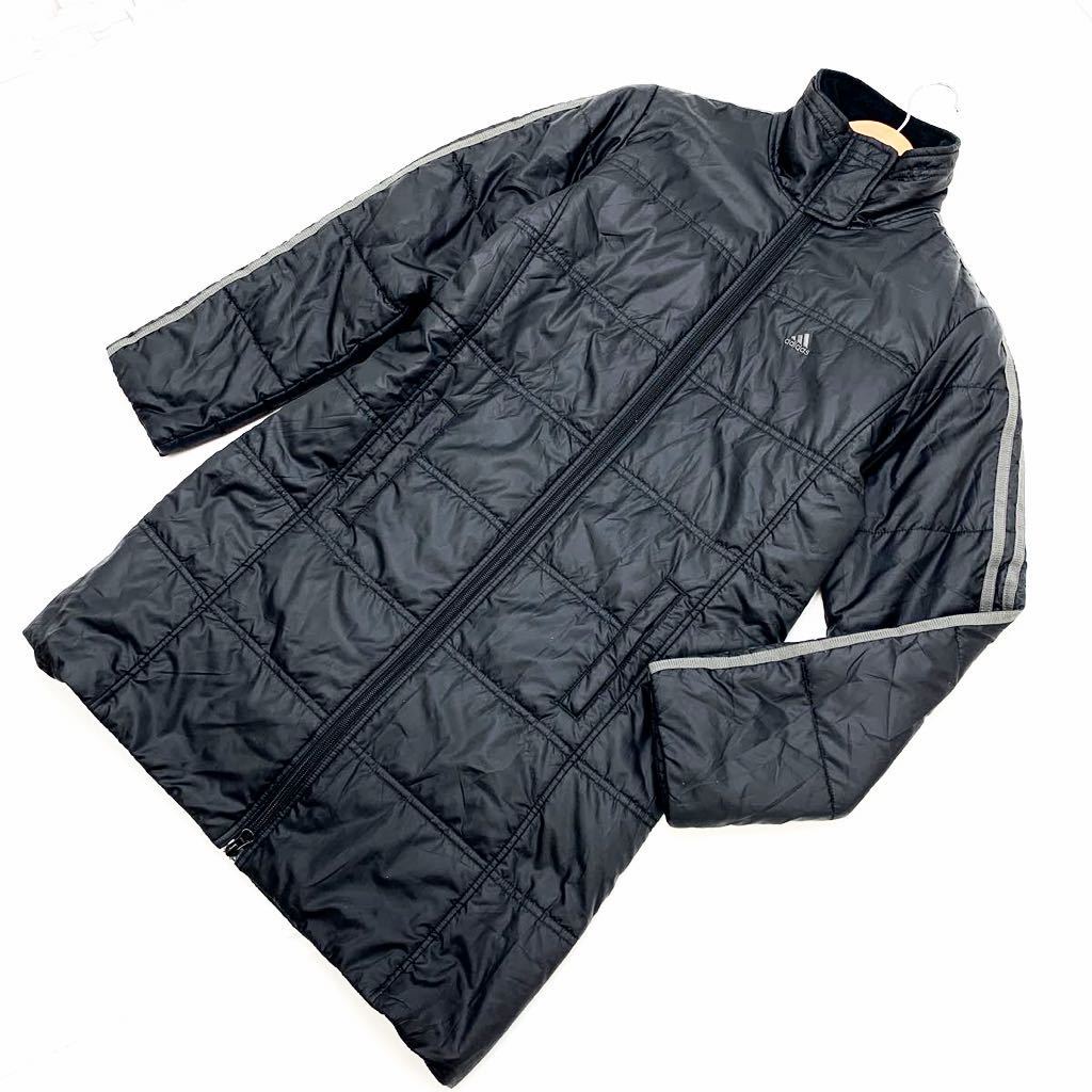 # Adidas adidas [ protection against cold with cotton!][ protection against cold .. high long type!] black bench coat M size #A109