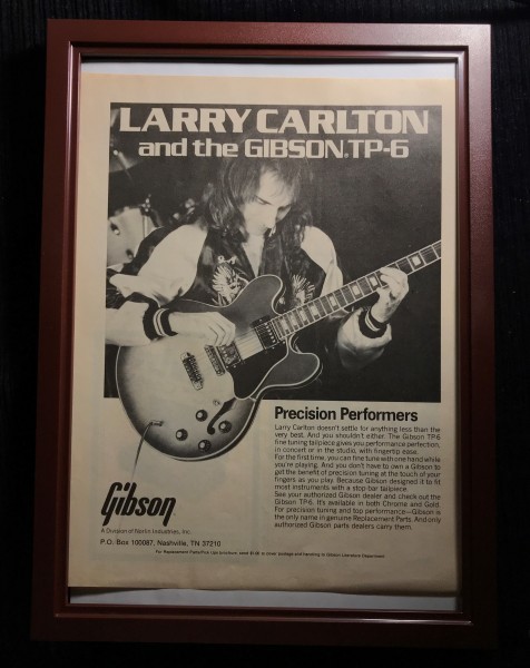☆ 1970年代 Gibson オリジナル広告 / ラリー・カールトン Larry Carlton ☆_画像1