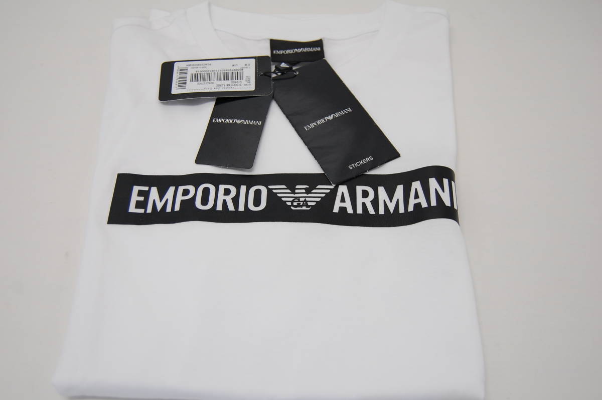 EMPORIO ARMANI　エンポリオアルマーニ　ロゴ　半袖　クルーネックTシャツ　カジュアル　Ｌサイズ