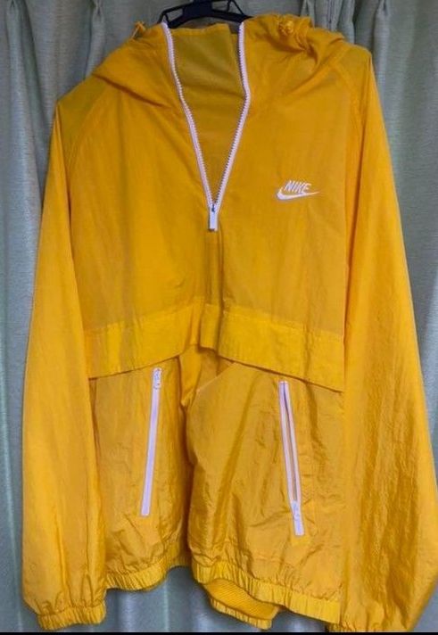 【お値引き】nike アノラック セットアップ ネオンイエロー NIKE ナイキ ナイロンジャケット パーカー アノラック イエロー