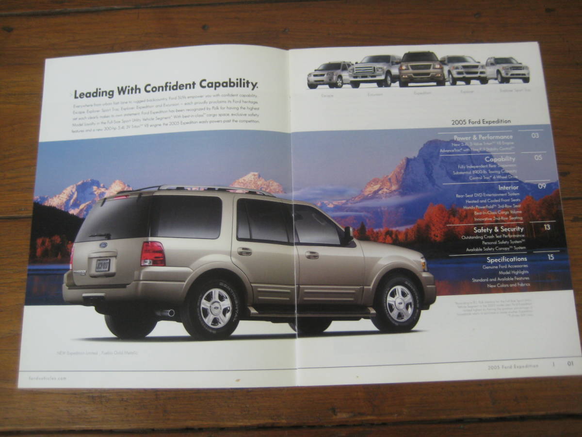 【USA カタログ】★2005 FORD EXPLORER SPORT TRAC & EXPEDITION★アメリカ版 フォード エクスプローラー★【即決】_画像5
