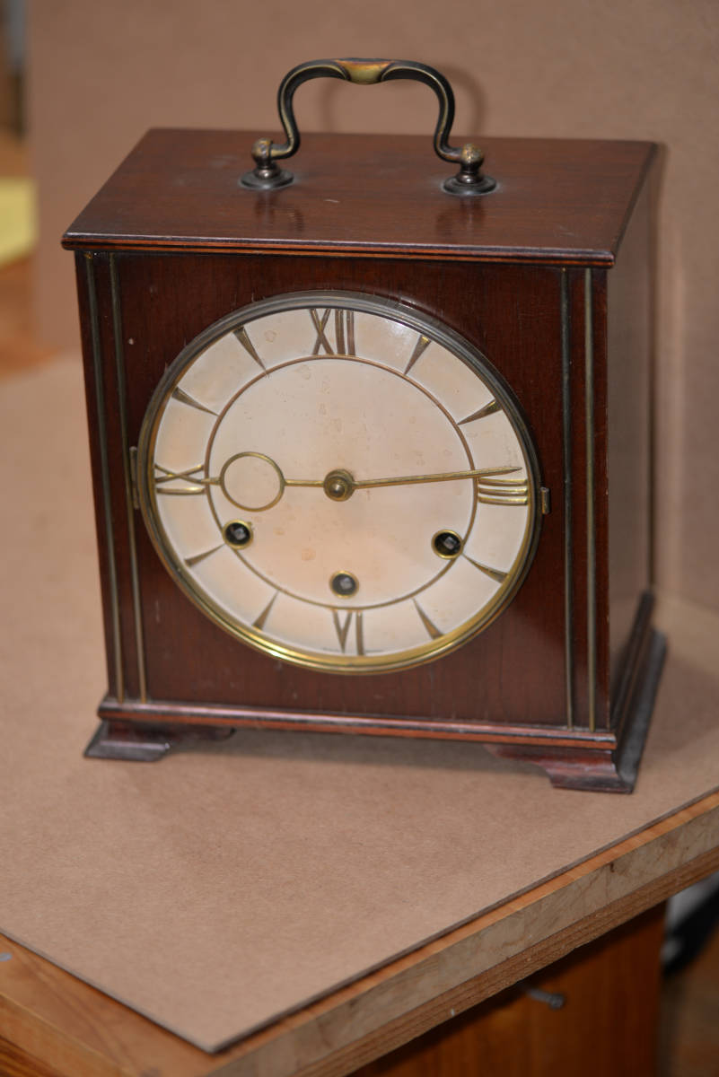古いドイツの鍵捲き時計（鍵付き）ウェストミンスターの鐘_画像1