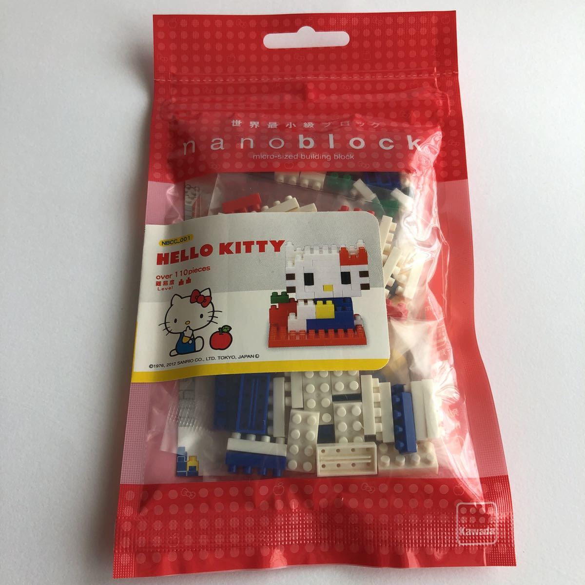 ナノブロック NBCC_001 ハローキティ キティ HELLO KITTY りんご リンゴ ダイヤブロックnanoblock