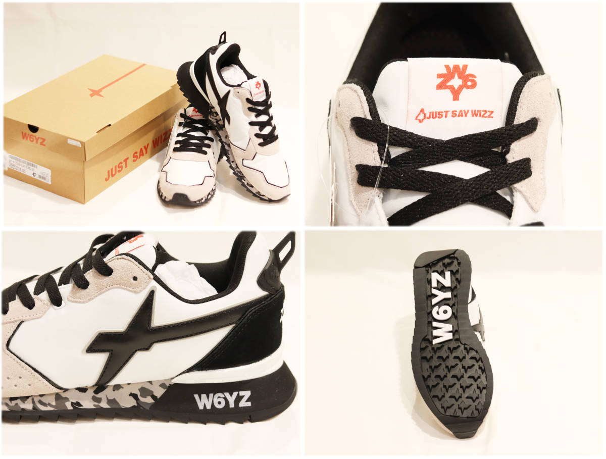 ♪ウィズ－SALE♪ Wizz レザースニーカー 42 size(26.5㎝相当) ホワイト×ブラック　W6YZ_画像2