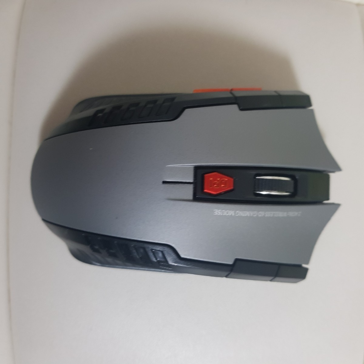 ワイヤレス マウス ゲーミングマウス レーザー USB 無線 シルバー  グレー