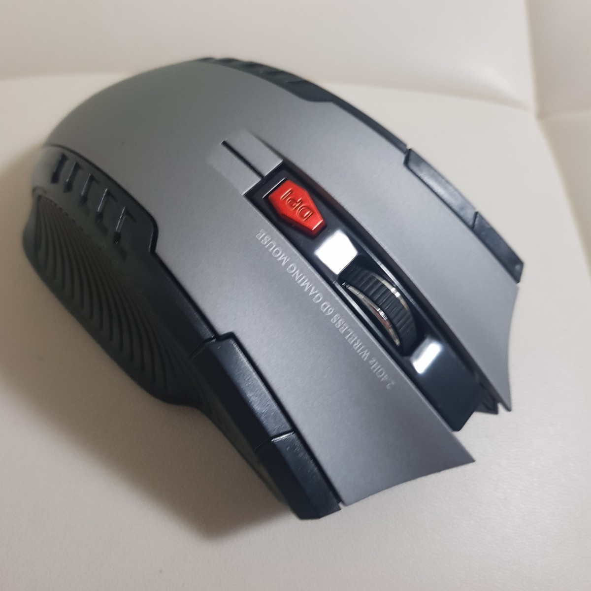 ワイヤレス マウス ゲーミングマウス レーザー USB 無線 シルバー  グレー