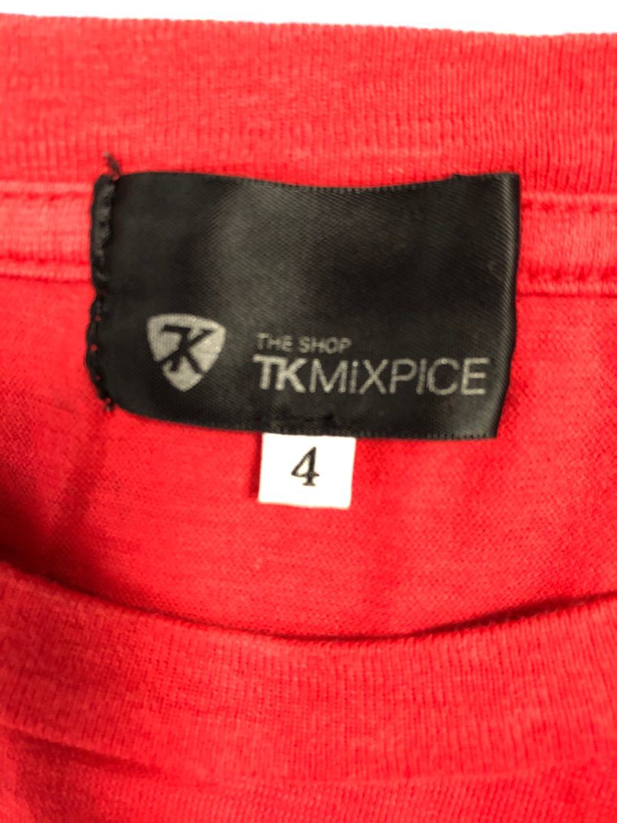 半袖シャツ　TKMIXPICE 赤　4（L）