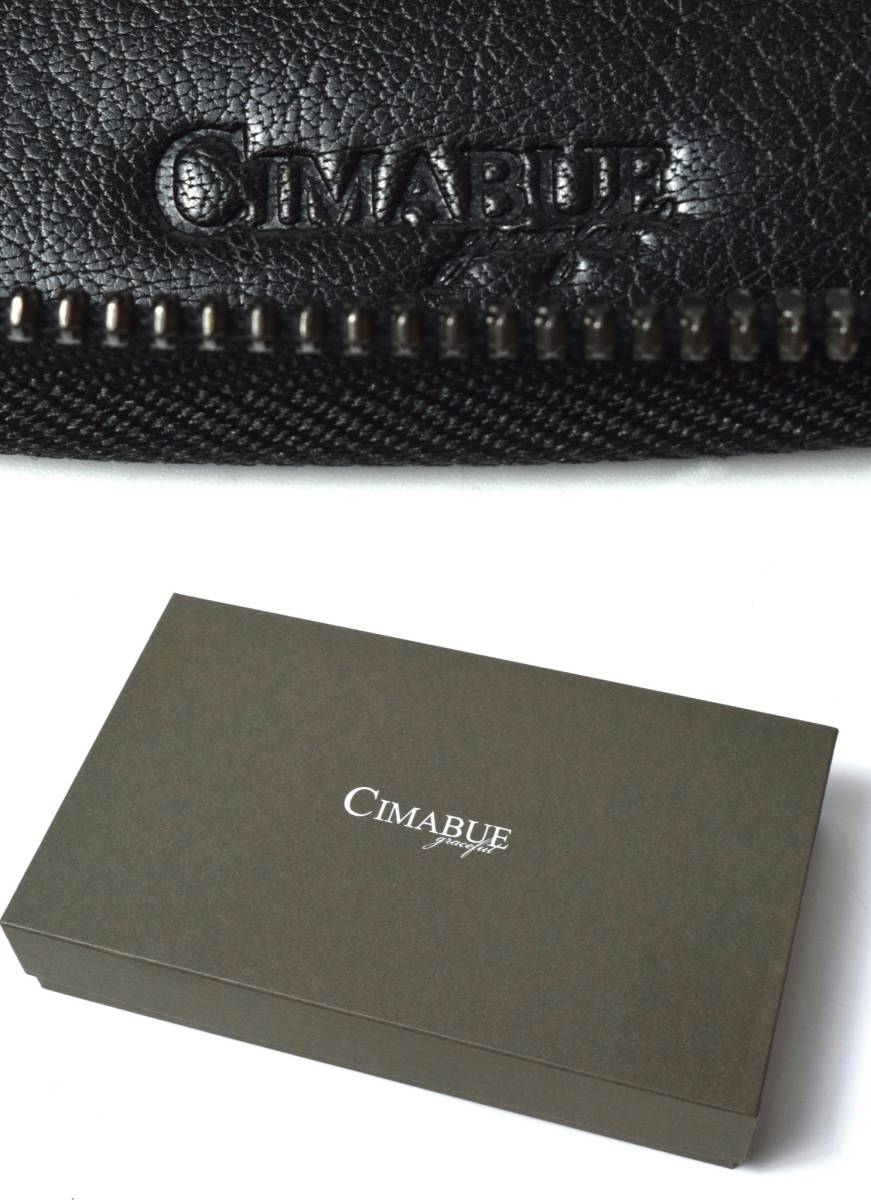 5.2万 CIMABUE チマブエ 牛革 レザー オーガナイザー 日本製 財布-