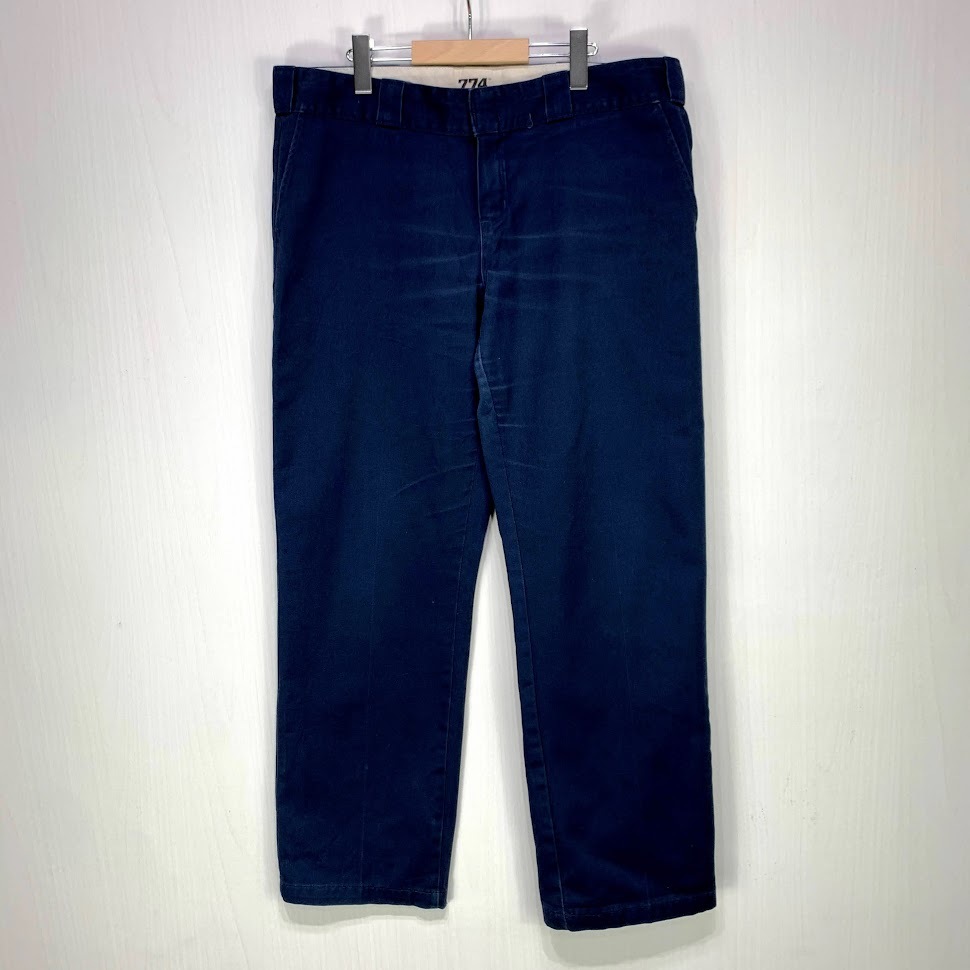 Dickies 774 ワーク パンツ 12サイズ ネイビー 紺 ディッキーズ 古着 メンズ Original Fit_画像1