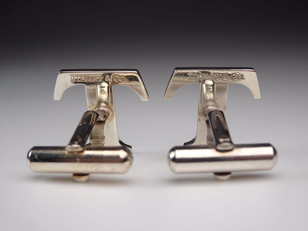 Tiffany & Co. Tiffany T Logo 925 cuffs cuff links 