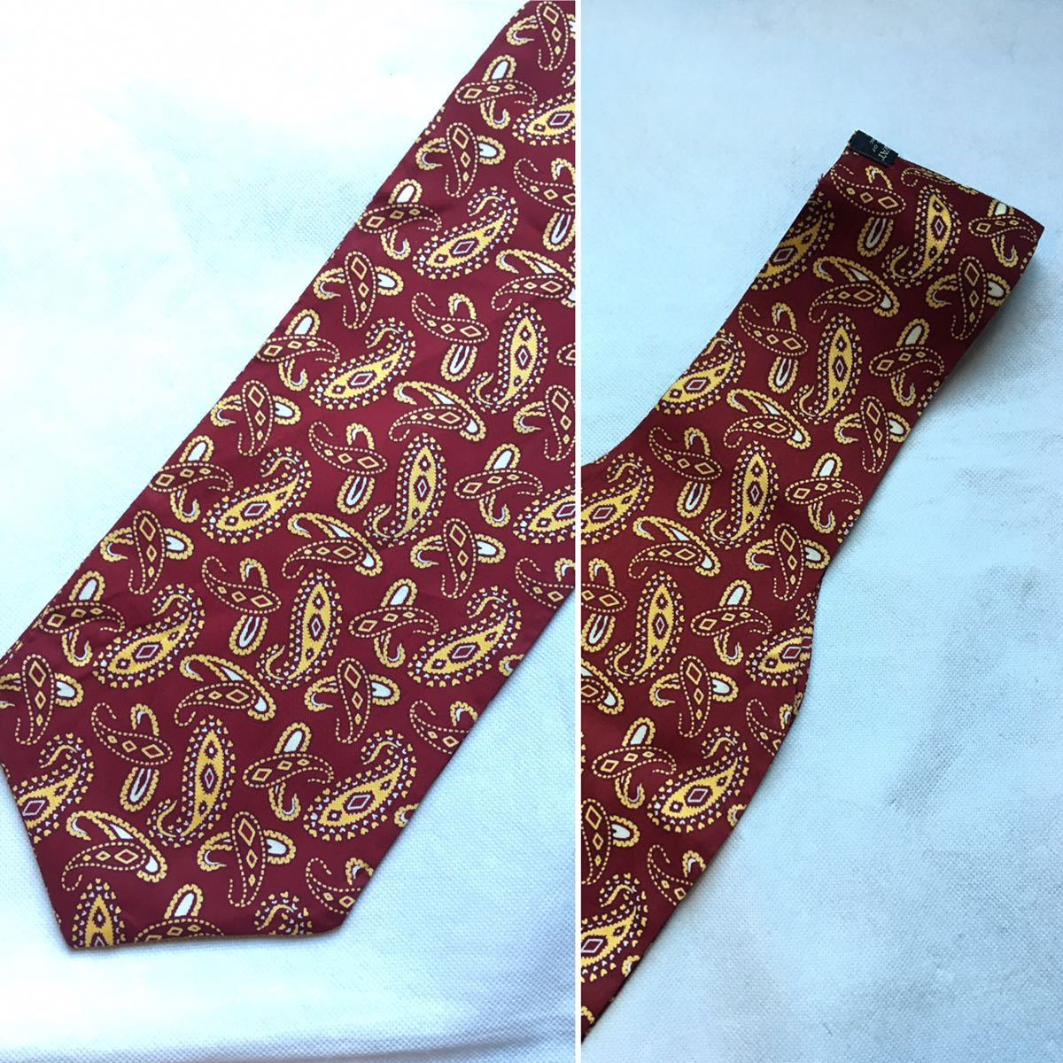 イギリス古着　tootal cravat vintageトゥータルスカーフ　クラバット　英国ヴィンテージ　アスコットタイペイズリー柄　MV779_画像5