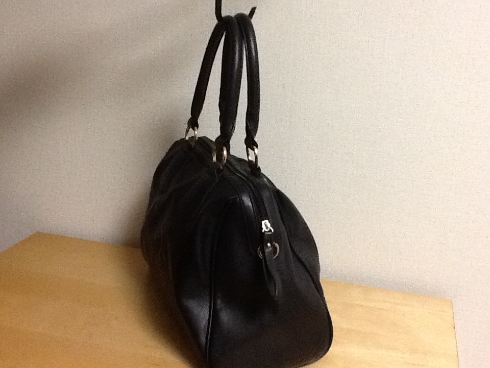  beautiful goods CECIL McBEE Cecil McBee leather bag black Mini Boston bag handbag black leather business bag 