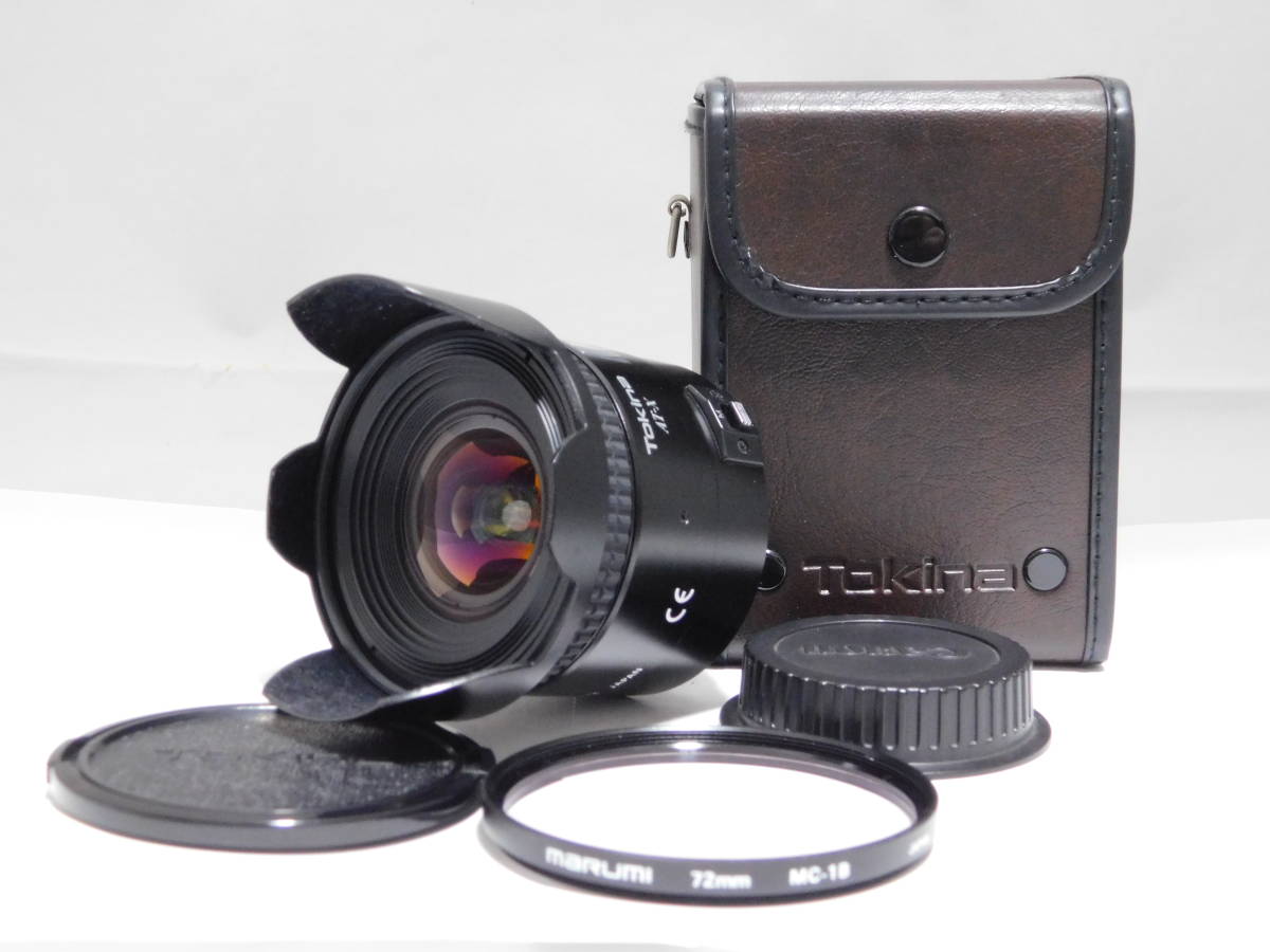名作 正規逆輸入品 極上品 ケース レンズフィルター付 Tokinaトキナー AT-X AF 17mm F3.5 CANON キャノン 超広角レンズ nokhookdesign.net nokhookdesign.net
