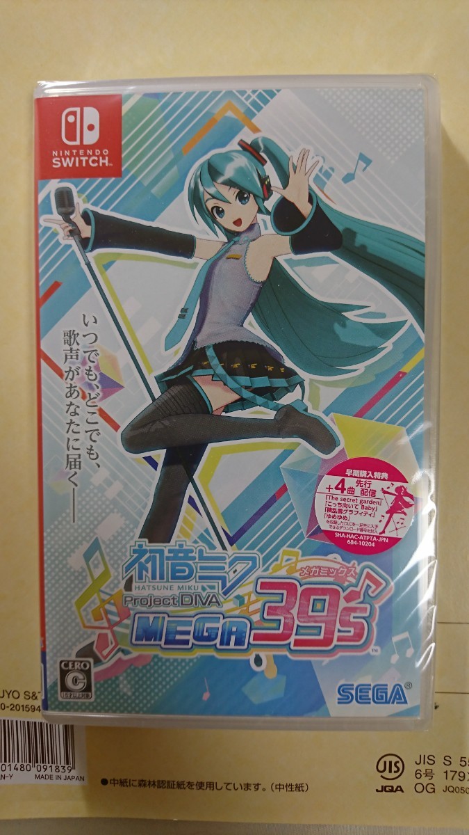 新品未開封 Switch 初音ミク Project DIVA MEGA39's