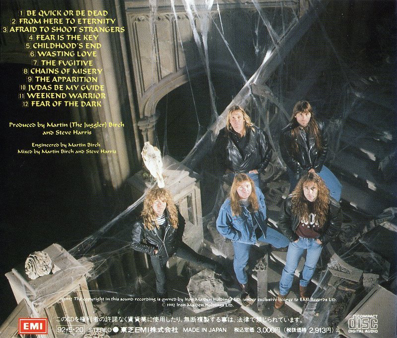 ◆◆IRON MAIDEN◆FEAR OF THE DARK 92年作 国内旧規格盤 アイアン・メイデン フィア・オブ・ザ・ダーク 即決 送料込◆◆の画像2