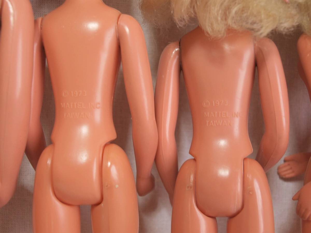  Vintage * Mattel Sunshine Family sunshine Family надеты . изменение кукла комплект 1973 год / кукла /. европейская одежда / папа / мама / младенец / подлинная вещь / Showa Retro 