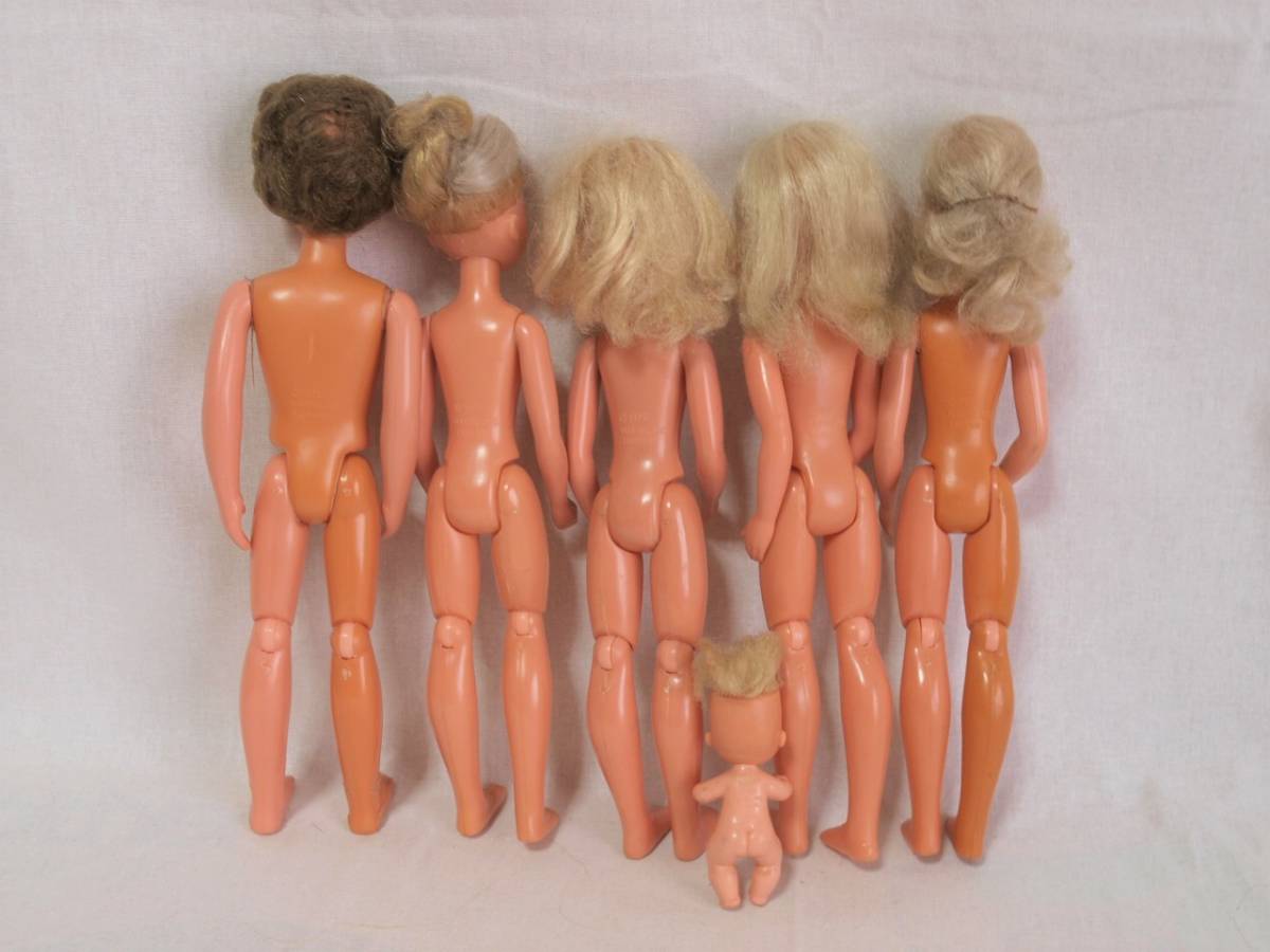  Vintage * Mattel Sunshine Family sunshine Family надеты . изменение кукла комплект 1973 год / кукла /. европейская одежда / папа / мама / младенец / подлинная вещь / Showa Retro 