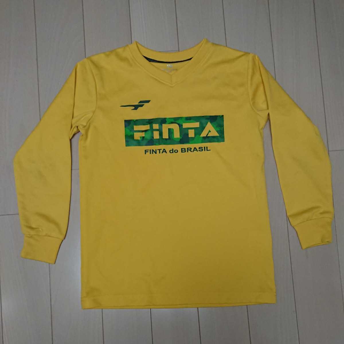  unused Finta fins ta long sleeve p Ractis shirt 130 size yellow 