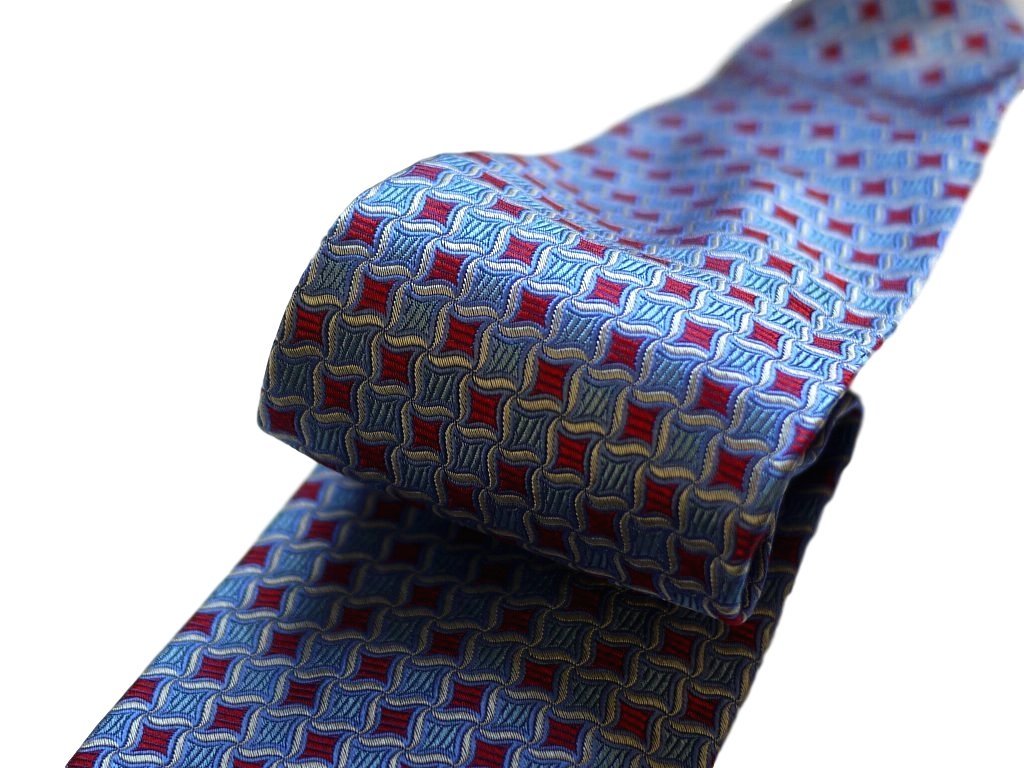 ブルックスブラザーズ ブルー + レッド シルク ネクタイ Brooks Brothers IRREGULAR Silk Tie 長期在庫【普通郵便送料無料】_画像8